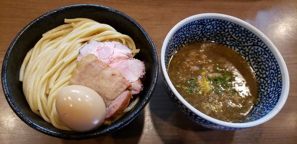 「味玉極濃煮干しつけ麺」@煮干しつけ麺 宮元の写真