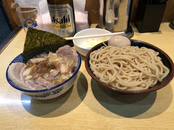 「つけチャーシュー+ビール」@くり山の写真