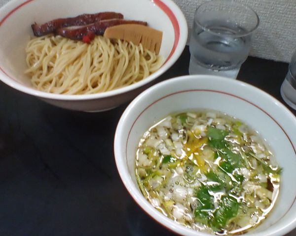 「アゴだしつけ麺」@自家製麺SHINの写真