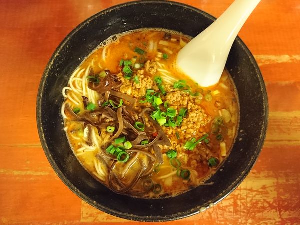 「みらくる担麺（ハリガネ）＋替え玉（ハリガネ）」@前橋とんこつ 味楽留の写真
