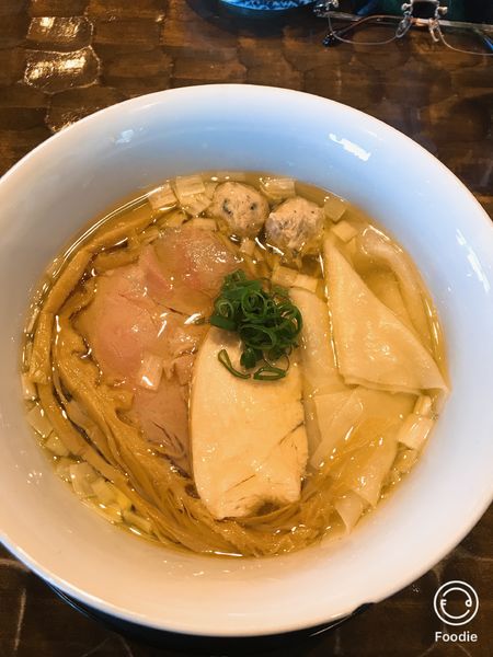 「特級塩そば＋鶏チャーマヨ丼1350円」@特級鶏蕎麦 龍介の写真