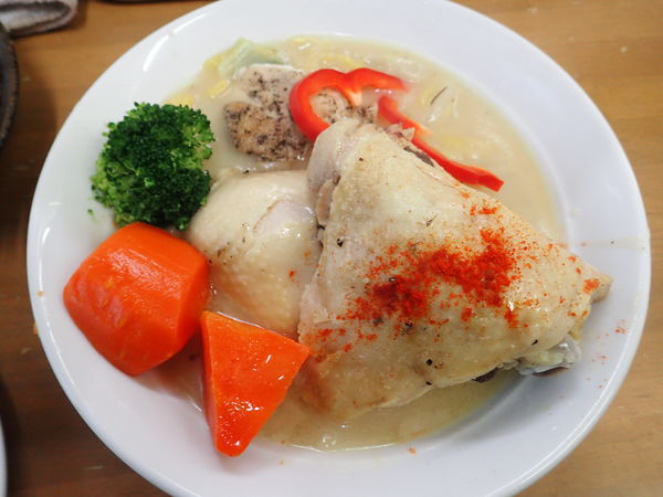 「ふもと赤鶏 バタークリーム煮Ｂ」@MENYA 食い味の道有楽の写真