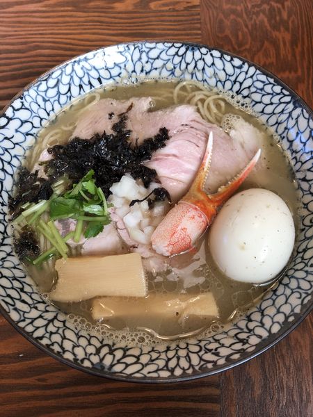 「特製カニSOBA1100円」@拉麺 イチバノナカの写真