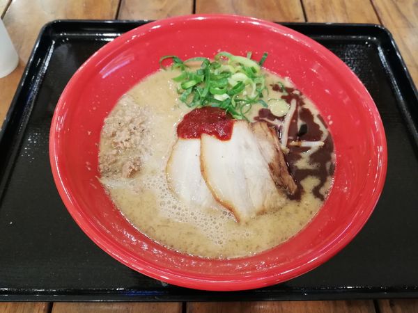 「味噌赤丸（季節限定）」@RAMEN EXPRESS 博多一風堂 三井アウトレットモール入間店の写真