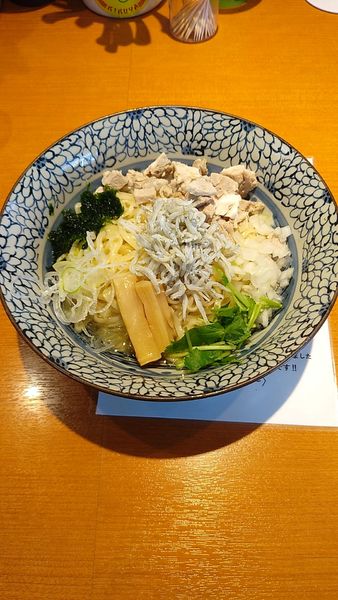 「しらすと生のりの山葵和えそば」@㐂九八 ～garage～の写真