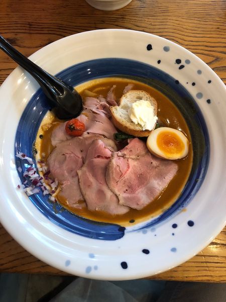 「元祖海老丸チャーシュー増し リゾット」@海老丸らーめんの写真