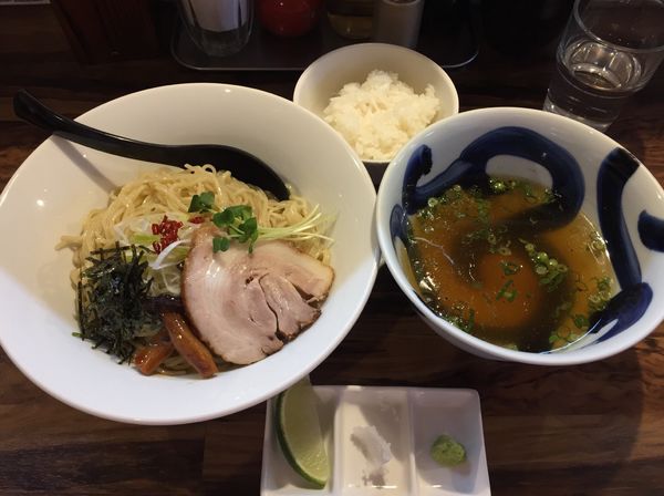 「醤油つけ麺 塩ライム」@麺処 まるよしの写真