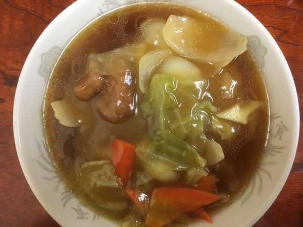 「肉旨煮ラーメン 750円」@満寿屋の写真