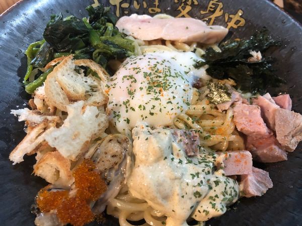 「汁なし牡蠣ラーメン（大）」@ただいま、変身中。の写真