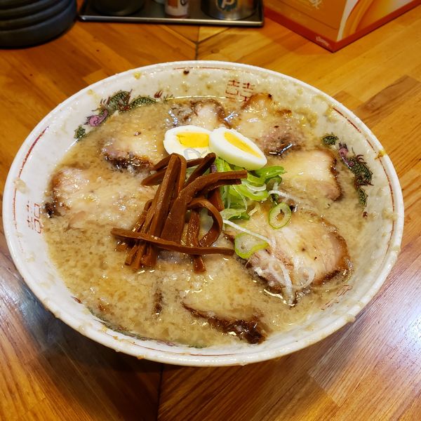 「チャーシューメン＋中盛」@下頭橋ラーメンの写真