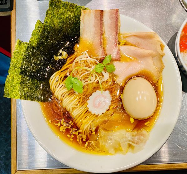 「ランチセットの特製中華そば」@どストライク軒 総本店の写真