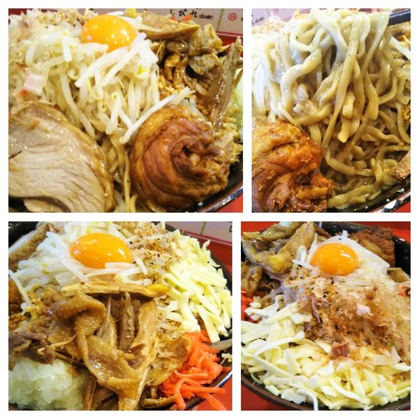 「まぜそば大（500申請味薄目）＋チーズ＋玉葱＋鶏ほぐし」@麺屋 桐龍の写真