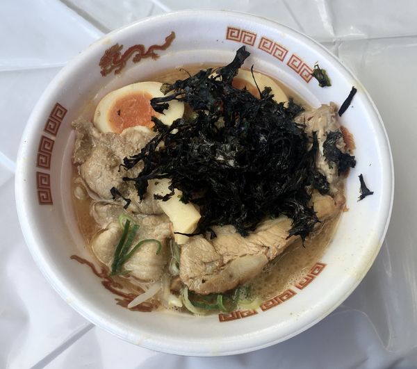「白えび豚骨+全部のせ」@名古屋ラーメンまつり2020の写真