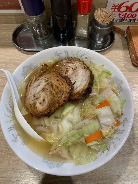 「タンメン塩レギュラTPチャーシュー」@尾張タンメン 野武士の写真