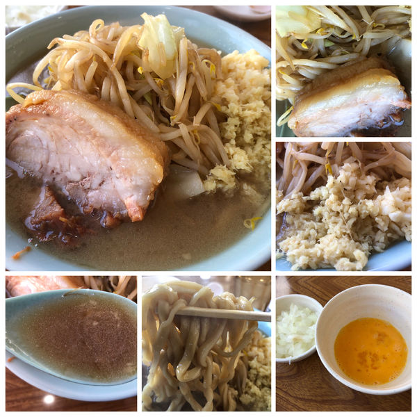 「ラーメン800円 麺半分 タマネギ70円 ニンニクショウガ」@ラーメン すくえ屋の写真