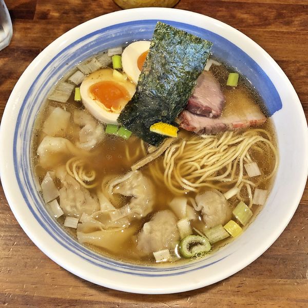 「味玉ワンタンメン　￥１，０００」@麺屋 悠の写真