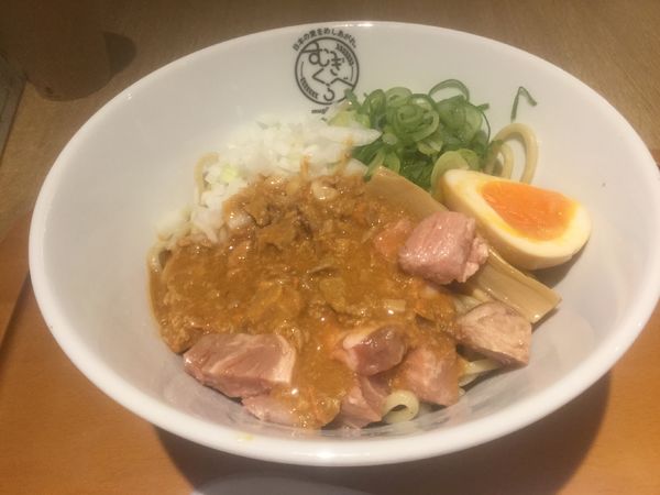 「鮟鱇肝まぜそば(¥850)【中華そば 葵】」@むぎくらべの写真