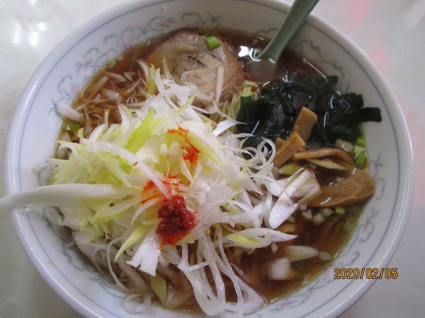 「ネギラーメンと半チャーハン 800円」@中華料理 餃子王の写真