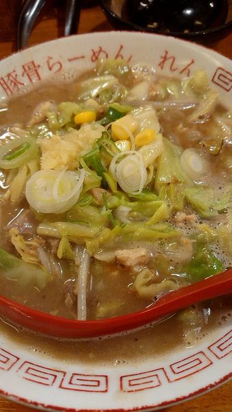 「焼き味噌ラーメン」@豚骨らーめん れんの写真
