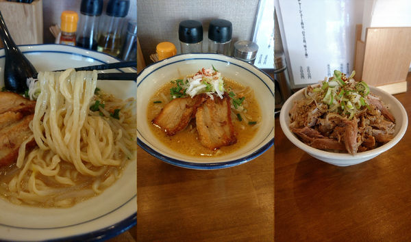 「『味噌らーめん+チャーシュー丼(￥850+350)』」@らーめん 仙松の写真