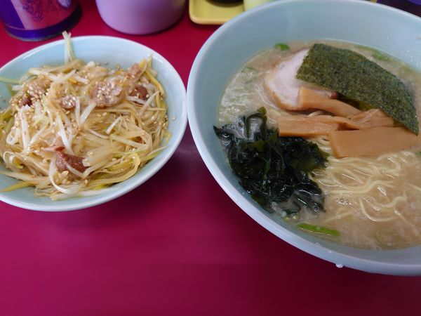 「ラーメン ネギ丼並」@ラーメンショップ 市貝店の写真
