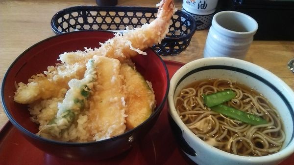 「大海老天丼ランチ 1100円」@和食麺処サガミ 羽島店の写真