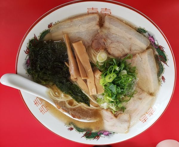 「チャーシュー麺＋あおさのり」@中華そば 竹千代の写真