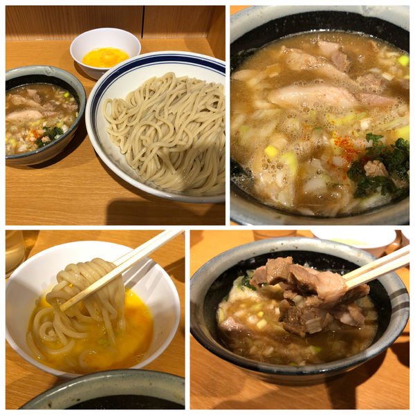 「つけ（並 300g）750円 生卵 70円」@孫鈴舎の写真