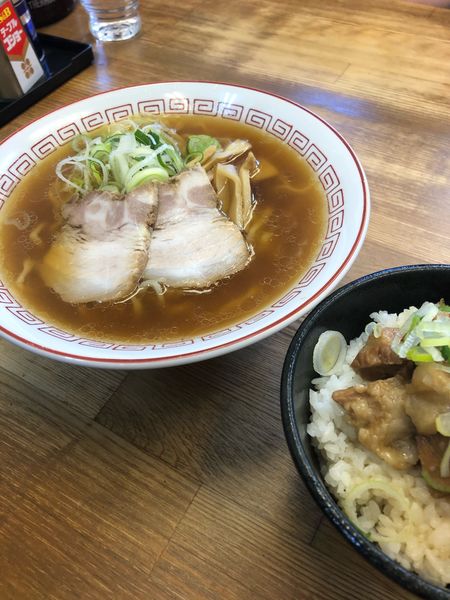 「蔵だししょうゆらーめん＆チャーシュー丼」@喜多方食堂 浅草本店の写真