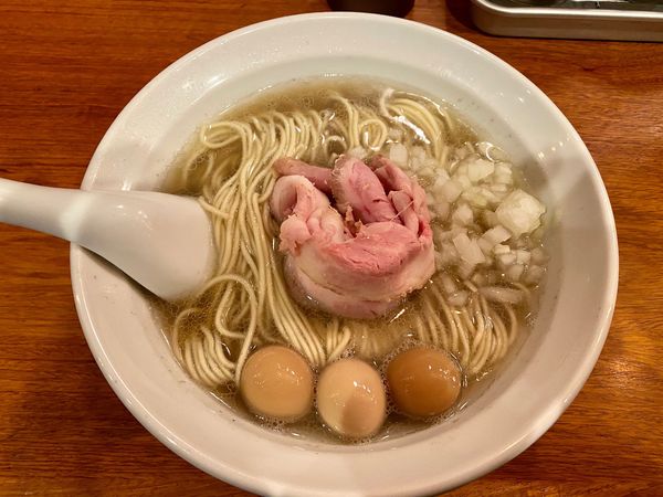 「煮干蕎麦 ¥850(うずら味玉+¥100)」@麺処 にぼし香 横浜店の写真
