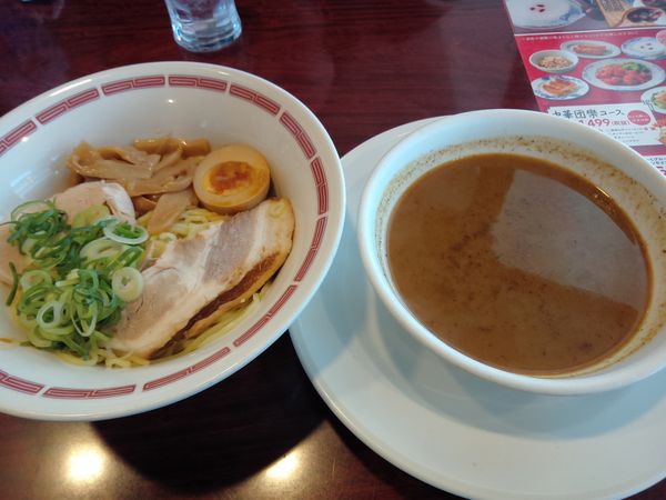 「２種叉焼の4種節つけ麺並８７８円」@バーミヤン しらひげ橋店の写真