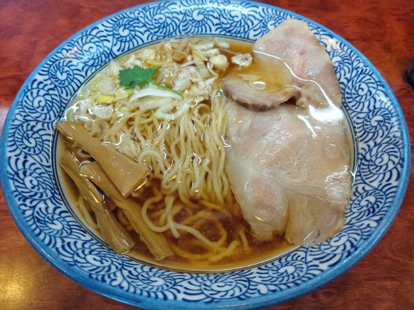 「あごだし中華そば ￥780」@自家製太麺 元気屋の写真