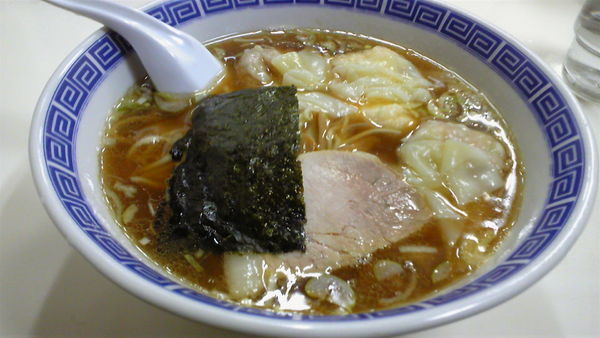 「ワンタン麺（ミックス）1210円」@支那そば いしはらの写真