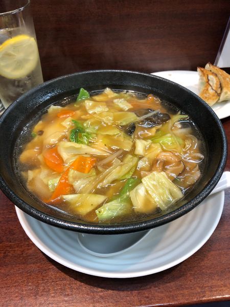 「五目あんかけラーメン720円　Bセット200円」@中華食堂 悟楼の写真
