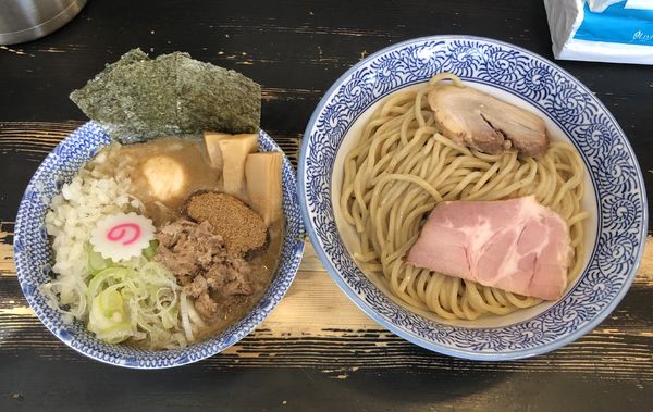 「つけめん 中 +狼煙特製トッピング」@狼煙 〜NOROSHI〜の写真