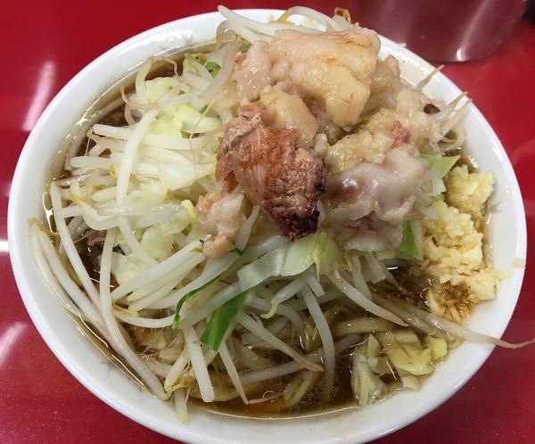 「小ラーメン ヤサイちょいマシ ニンニク アブラ」@ラーメン二郎 越谷店の写真