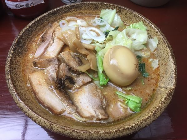 「元祖カミナリそば＋チャーシュー盛り＋味玉」@日乃屋の写真