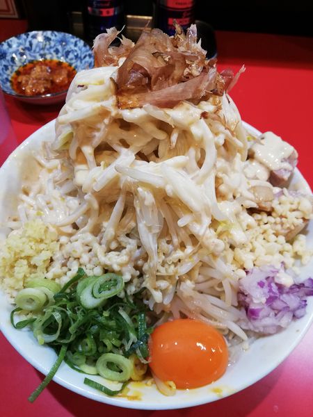 「まぜそば」@用心棒 市ヶ谷飯田橋の写真