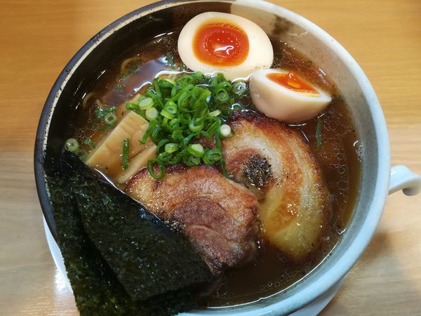 「チャーシューそば(醤油)＋味玉」@中華そば らんまんの写真