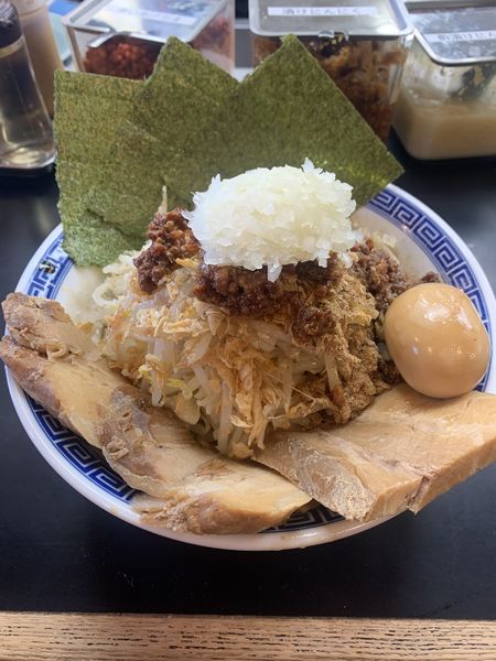 「まぜそば」@山勝角ふじ 南流山店の写真