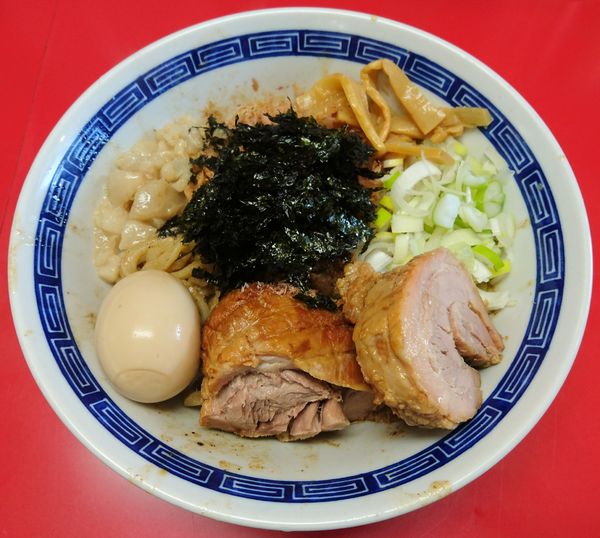 「たれそば＋味玉(アブラ・豚)」@ジャンプの写真