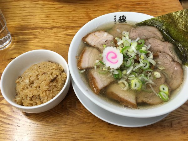 「肉そば＋肉めし」@中華そば 馥の写真