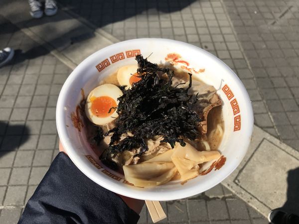 「とろとろ炙り軟骨焼豚入り白エビ豚骨」@名古屋ラーメンまつり2020の写真