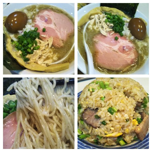 「濃厚塩ラーメン＋炒飯」@麺屋 扇 SENの写真