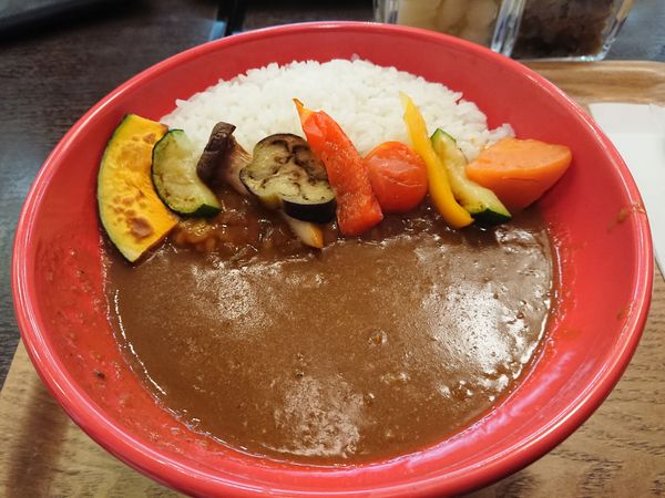 「7種の野菜カレー720円」@ライブカレー 南店の写真