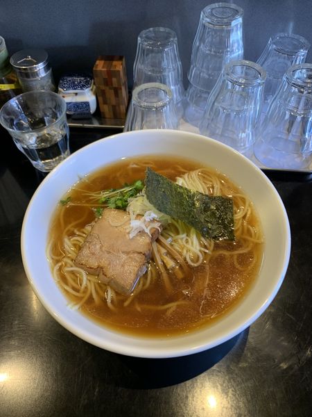 「味玉中華そば　大盛り」@中華そば 薫風の写真