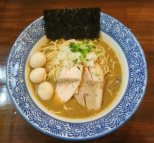 「味玉濃厚煮干し中華蕎麦(1000円)」@煮干し中華蕎麦 山崎の写真