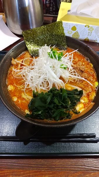 「魚介担担麺(ちょい辛、大盛)」@麺屋 嘉藤の写真