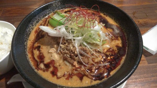 「濃厚鳥出汁担々ライス1000円くらい」@麺 AKIBAの写真