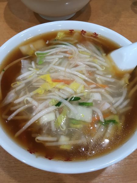 「サンマーメン・半チャーハン」@玉泉亭 横浜ポルタ店の写真